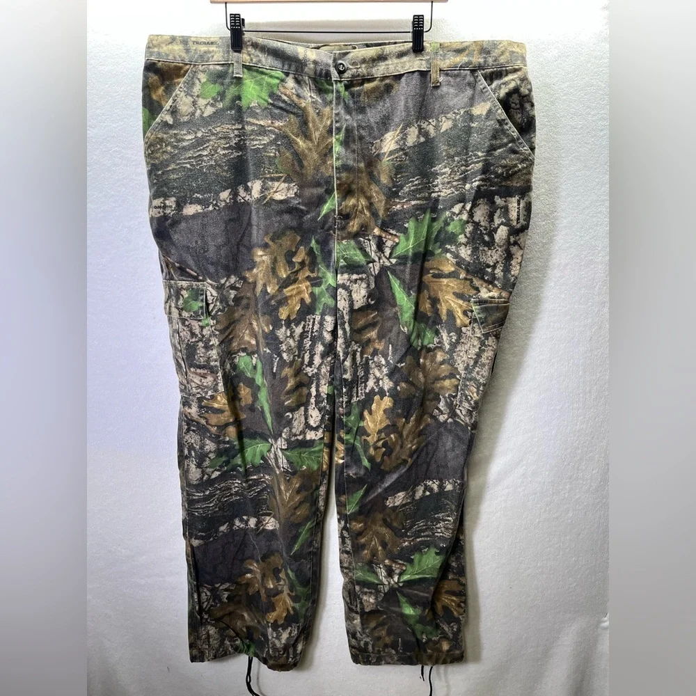 Jerzees Outdoors Camo Bigwoods Pants Mens 2XL Hunting Hunt‎ Woods Stretch 2381